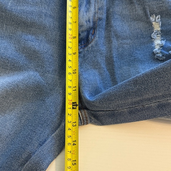 Almost Famous Blue Distressed Flare Jeans - Picture 8 of 8